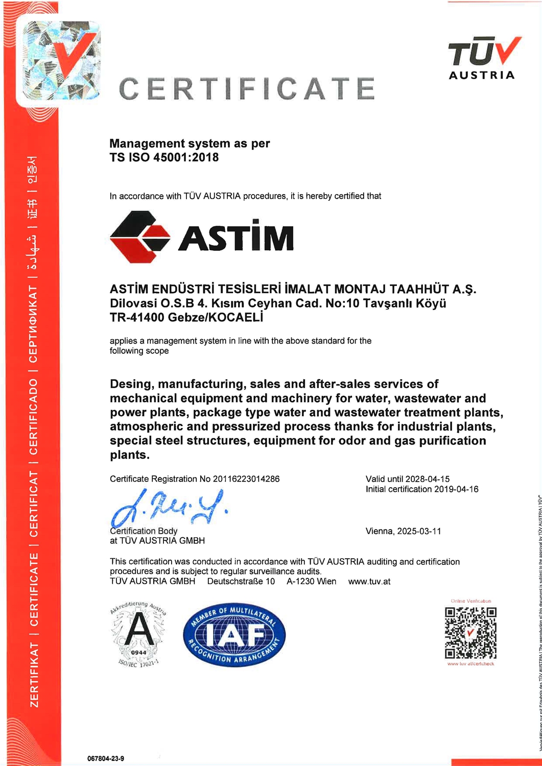 EN ISO 45001:2018